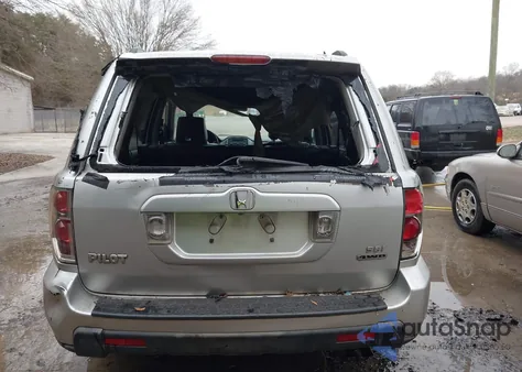 2006 Honda Pilot Ex-L из США, поврежденный, VIN 2HKYF18506H504096